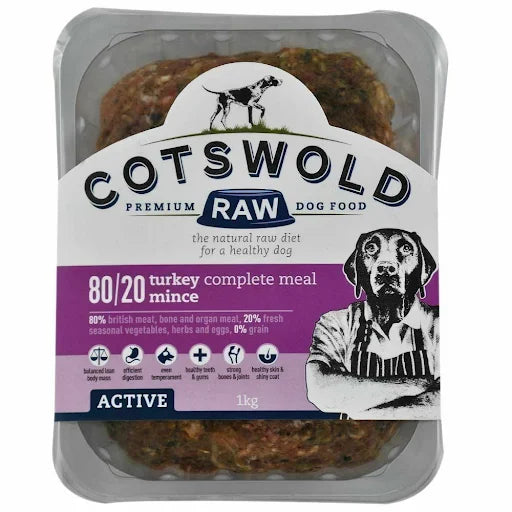 80/10/10 Adult Working Active Turkey 1kg Mince