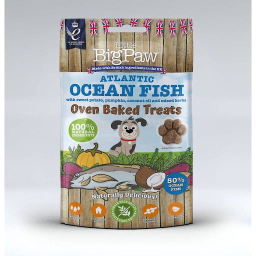 Little Big Paw Oven Baked Atlantic Ocean Fish Treat 130g