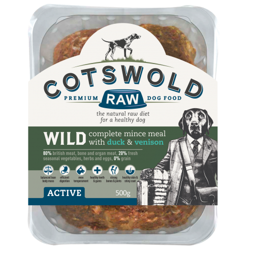 80/20 Adult Working Active Wild - Duck and Venison 500g Mince