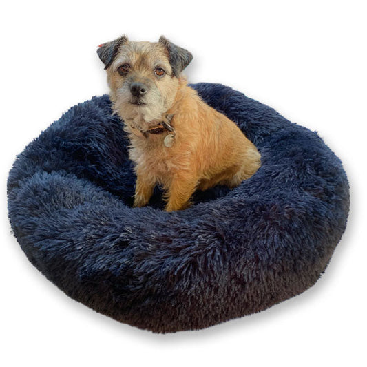 Super Plush Donut Bed 70cm Navy