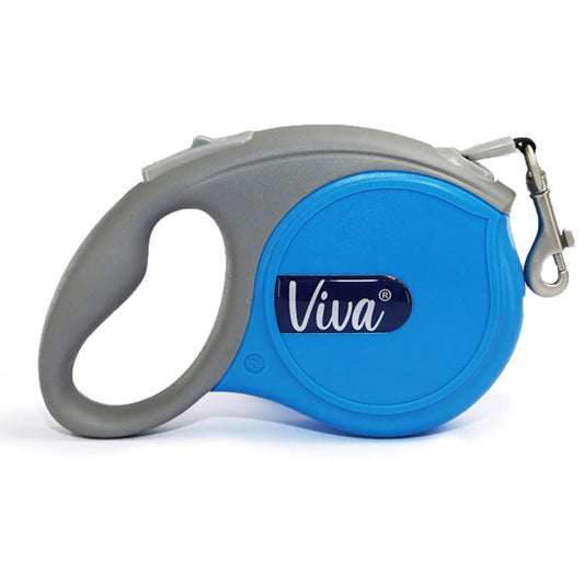 Viva Retractable 5m Lead Blue M